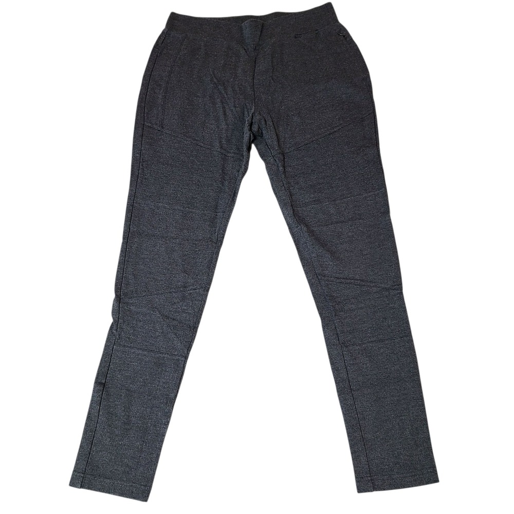 Title Nine Daily Running Leggings Gray Women's Size Medium Zipper Pocket Texture